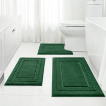 Conjunto de tapetes de banheiro HOMEIDEAS, absorvente supermacio de 3 peças