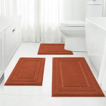 Conjunto de tapetes de banheiro HOMEIDEAS, absorvente supermacio de 3 peças