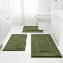 Conjunto de tapetes de banheiro HOMEIDEAS, absorvente supermacio de 3 peças