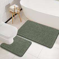 Conjunto de tapetes de banheiro LOCHAS Soft Non-Slip Bath Mat, 2 peças