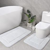 Conjunto de tapetes de banheiro LOCHAS White, 2 peças, Soft Bath e WC Conjunto de tapetes de banheiro LOCHAS White, 2 peças, Soft Bath e WC