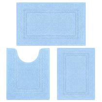 Conjunto de tapetes de banheiro SHACOS Soft Fluffy Bath Mats 3 peças