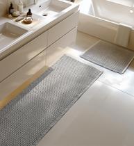 Conjunto de tapetes de banho Furicher Large Waffle, antiderrapante, ultra absorvente
