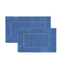 Conjunto de tapetes de banho LANE LINEN, 2 peças de algodão absorvente extra macio