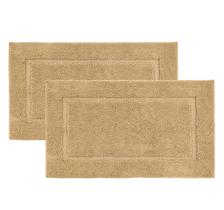 Conjunto de tapetes de banho LANE LINEN, 2 peças, extra macio, absorvente, bege