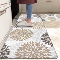Conjunto de tapetes de cozinha HEBE Anti Fatigue, 2 peças, antiderrapante, impermeável