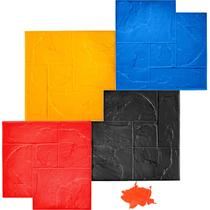 Conjunto de tapetes de estampagem de concreto VEVOR 24x24cm com textura de ardósia