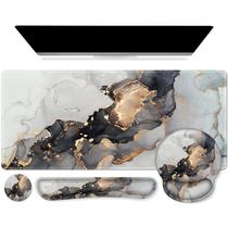 Conjunto de tapetes de mesa iCasso 4 em 1, suporte ergonômico de pulso XXL