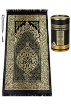 Conjunto de tapetes de oração e miçangas de oração ihvan online Muslim Black