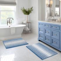 Conjunto de tapetes e tapetes de banheiro BSICPRO Chenille Bath Mat Conjunto de tapetes e tapetes de banheiro BSICPRO Chenille Bath Mat