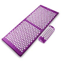 Conjunto de tapetes e travesseiros de acupressão ProSourceFit para dor nas costas/pescoço