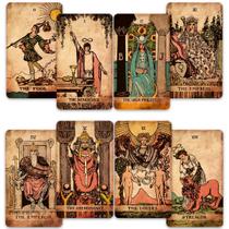 Conjunto de Tarot CRAFTERIAN Classic - 78 Cartas com Bordas Douradas e Guia