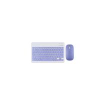 Conjunto de teclado e mouse sem fio roxo