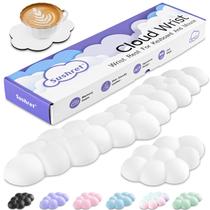Conjunto de teclado para descanso de pulso e apoio para mãos Sushret Cloud White