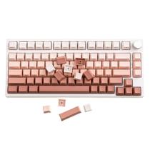Conjunto de teclas GK GAMAKAY 123 teclas em gradiente rosa para teclado mecânico