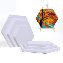 Conjunto de telas de pintura QUIENKITCH Hexagon 20x20-30x30cm 6 unidades