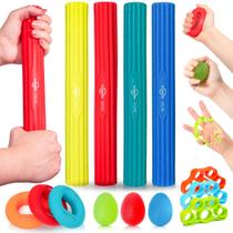 Conjunto de tênis de força Flex Therapy Bar and Grip DICYWUDI Conjunto de tênis de força Flex Therapy Bar and Grip DICYWUDI