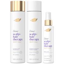 Conjunto de terapia capilar Dove Density Boost Shampoo 275 ml + Condicionador 275 mL + Spray Root Lift 150 mL