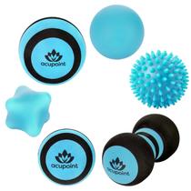 Conjunto de terapia com bolas de massagem Acupoint for Muscle Knots, 6 peças