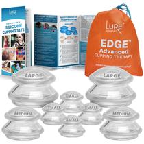 Conjunto de terapia com ventosas LURE Essentials 8 xícaras de silicone transparente