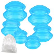 Conjunto de terapia com ventosas TreLaco Silicone, 6 unidades para dor de celulite Conjunto de terapia com ventosas TreLaco Silicone, 6 unidades para dor de celulite