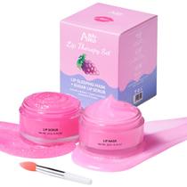 Conjunto de terapia labial ANAI RUI Scrub & Mask com máscara noturna