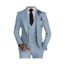 Conjunto De Terno Slim Fit Masculino De 3 Peças Para Casamento 2023 Moda Casual Blazer Com Fivela