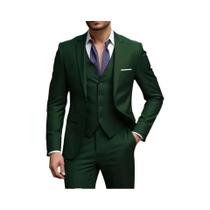 Conjunto De Terno Slim Fit Preto Para Homens, Elegante Para Casamentos E Ocasiões Formais