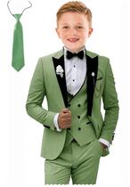 Conjunto de ternos formais Tesscy Teen Boys Sage Green, tamanho 20 a 5 peças Conjunto de ternos formais Tesscy Teen Boys Sage Green, tamanho 20 a 5 peças