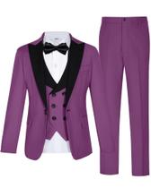 Conjunto de ternos para meninos tamanho 14 KEYWANTS Formal Tuxedo Purple