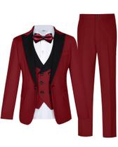 Conjunto de ternos, smoking formal para meninos, tamanho 12, ajuste justo, azul royal