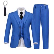 Conjunto de ternos Wehilion Boys Slim Fit, smoking azul claro, tamanho 16 Conjunto de ternos Wehilion Boys Slim Fit, smoking azul claro, tamanho 16