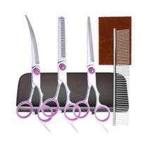 Conjunto De Tesouras De Aço Inoxidável Para Tosa De Animais De Estimação Para Cães E Gatos, Conjunto De Tesouras De Aço Inoxidável Para Tosa De Animais De Estimação Para Cães E Gatos,