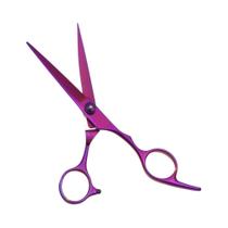 Conjunto De Tesouras De Cabeleireiro Azuis De 6 Polegadas Para Barbearia, Com Pente Para Desbaste De