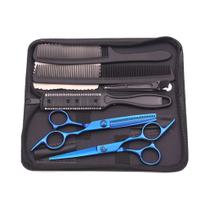 Conjunto De Tesouras De Cabeleireiro Coloridas De 6 Polegadas Em Aço Inoxidável Para Barbearia,