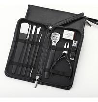 Conjunto de tesouras de pedicure Nail Cutter, 10 unidades com bolsa de couro
