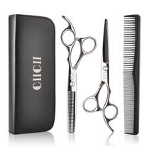 Conjunto de tesouras para cortar cabelo CIICII Professional 440C Stainless Conjunto de tesouras para cortar cabelo CIICII Professional 440C Stainless