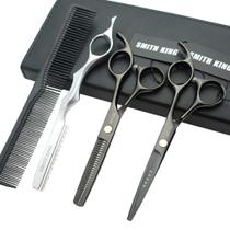Conjunto de Tesouras para Corte de Cabelo Smithking 6" Desfiadeira e Navalha Conjunto de Tesouras para Corte de Cabelo Smithking 6" Desfiadeira e Navalha