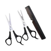 Conjunto De Tesouras Profissionais Para Cabeleireiro 3 Peças Tesouras De Desbaste Para Salão E