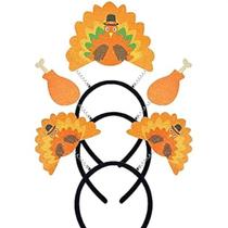 Conjunto De Tiara De Peru Para Ação De Graças, 3 Tiara De Pernas De Peru Para Adultos E Crianças, Conjunto De Tiara De Peru Para Ação De Graças, 3 Tiara De Pernas De Peru Para Adultos E Crianças,