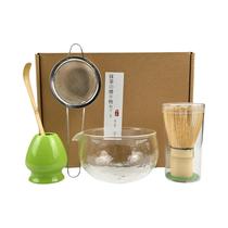Conjunto De Tigela De Matcha Estilo Japonês Com Colher, Batedor De Chá E Peneira De Malha, Decoração