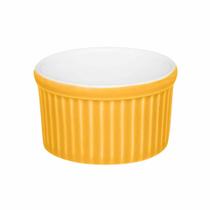 Conjunto de Tigela Ramequin de Porcelana Oxford Amarelo com 3 Peças