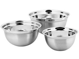 Conjunto de Tigelas de Inox 3 Peças Brinox - Suprema