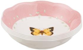 Conjunto de tigelas de sobremesa Lenox Butterfly Meadow de 4 peças de porcelana
