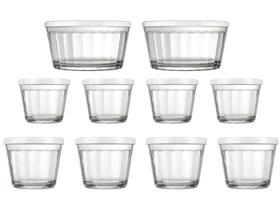 Conjunto de Tigelas de Vidro 10 Peças - Copo Americano 15850201424905