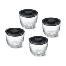 Conjunto de Tigelas de Vidro para Preparação S'well 4x355ml Preto Conjunto de Tigelas de Vidro para Preparação S'well 4x355ml Preto