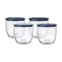 Conjunto de Tigelas de Vidro para Preparação S'well 4x470ml Azul Costeiro