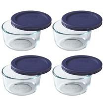 Conjunto de Tigelas de Vidro Pyrex 7202 com Tampa Azul 1 Copo 4 Unidades Conjunto de Tigelas de Vidro Pyrex 7202 com Tampa Azul 1 Copo 4 Unidades