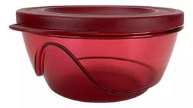 Conjunto de tigelas designer policarbonato vermelha da tupperware