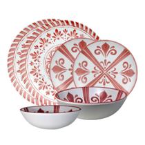 Conjunto De Tigelas E Pratos Kit Cozinha Melamina Resistente